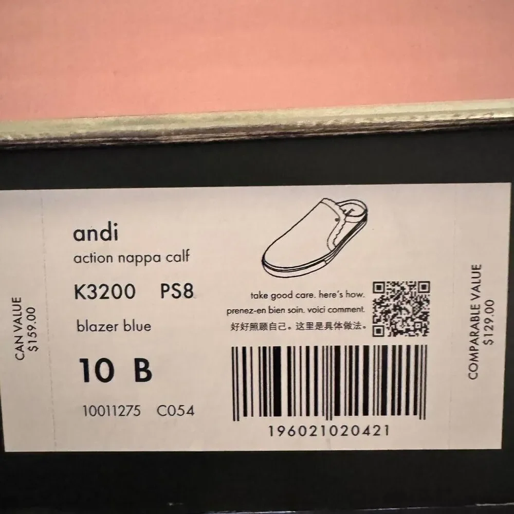 kate spade Navy and Light Pink Slip-On Mules